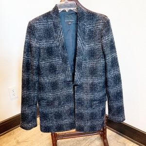 Banana Republic Plaid Wool Blend Blazer